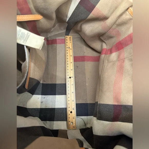 Burberry Maidstone Tote Tan Leather Shoulder Bag - Picture 11 of 16